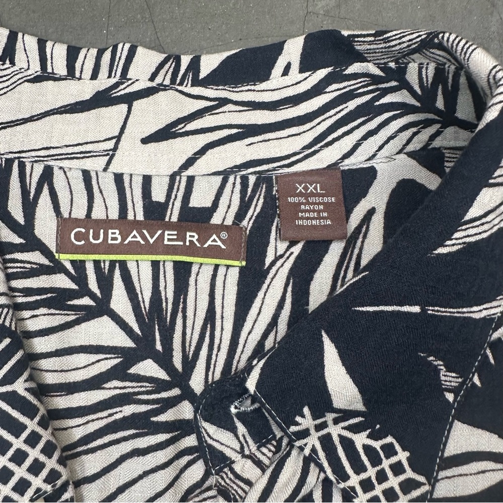 Cubavera Men’s Floral Shirt Sleeve Button-Down Shirt Sz XXL - Picture 5 of 6